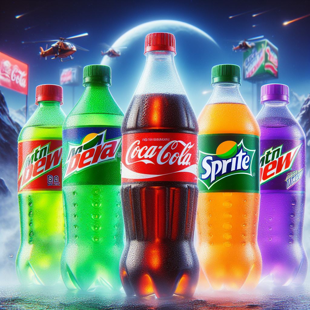Coke Fanta Sprite Dew